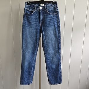 H&M Women's Straight Leg Jeans in Blue